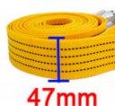 5.5M 47mm Orange Nylon Tow Webbing Strap Belt 3 Tons for Auto Car