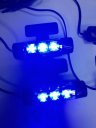 4x3 LED Car Charge 12V Glow Interior Decorative 4 in 1 Atmosphere Light Lamp White