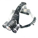 Outdoor bald head lamp Bicycle headlights three XML T6 XPE - R2 dual headlights rechargeable