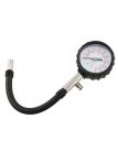 Car Truck Motorbike Tyre Tire Pressure Gauge Black Silver Tone