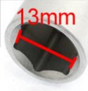 CR-V 1/2" Drive Chamfered End 13mm Single Hex 6 Point Socket