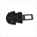 Skull Style Universal Car Seat Belt Buckle Latch - Black + White