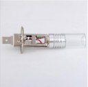H1 Glass Shell 7W CREE LED White Light Bulb Car Turn Signal Light Back-up Warning Lamp - 2pcs