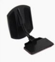 9cm x 6.5cm Black Plastic Frame Rear View Mirror for Car