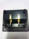 Black Shell Speaker Box Push Spring Type Binding Post 2 Terminal Connector