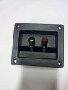 Black Shell Speaker Box Push Spring Type Binding Post 2 Terminal Connector