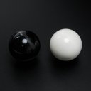 Universal White Round Ball Shaped Gear Shift Lever Knob for Manual Car Auto-Black/White