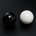 Universal White Round Ball Shaped Gear Shift Lever Knob for Manual Car Auto-Black/White