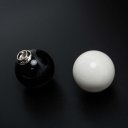 Universal White Round Ball Shaped Gear Shift Lever Knob for Manual Car Auto-Black/White