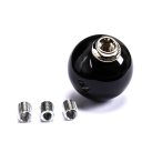 Universal White Round Ball Shaped Gear Shift Lever Knob for Manual Car Auto-Black/White