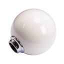 Universal White Round Ball Shaped Gear Shift Lever Knob for Manual Car Auto-Black/White