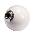 Universal White Round Ball Shaped Gear Shift Lever Knob for Manual Car Auto-Black/White