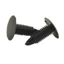 K027 100 Pcs Car Interior Panel Trim Clips Black Plastic Rivet