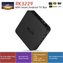 MX4 Smart Android TV Box RK3229 Quad-core Cortex A7 1G/8G Bluetooth WiFi LAN 2160P XBMC DLNA UHD 4K*2K 3D H.265 HD Media Player