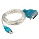 High Quality 1.5M USB 2.0 A Male to 36 Pin IEEE1284 Female Adapter Cable For Parallel Printer