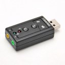 External USB 2.0 to 3D Audio USB Sound Card Adapter 7.1 Channel Headset Microphone 3.5mm Jack