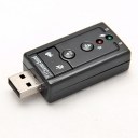 External USB 2.0 to 3D Audio USB Sound Card Adapter 7.1 Channel Headset Microphone 3.5mm Jack