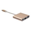 15CM Type-C 3.1 Male to USB3.0/ HDMI/ Type C Female Charger Adapter for Macbook FW1S