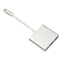 15CM Type-C 3.1 Male to USB3.0/ HDMI/ Type C Female Charger Adapter for Macbook FW1S