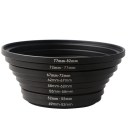 Camera Lens Filter Adapter Rring Standard Universal Rubber Lens Hood  