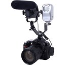 Microphone & Flash/Video Light MQ-DHA Double Cold Shoe Bracket Adapter 