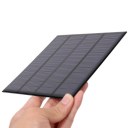 Grade Polycrystalline Silicon 0-250ma Solar Energy Panel 3W 12V Black