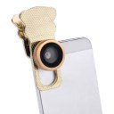 Phone Camera Lens 180 Degrees Fisheye Wide Angle Macro Camera Clip Lens Kit Set