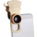 Phone Camera Lens 180 Degrees Fisheye Wide Angle Macro Camera Clip Lens Kit Set