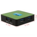 PC Mac Laptop Four Port USB3.0 HUB 4-Port USB 3.0 Hub 5Gbps Portable Compact 