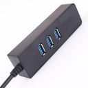 3 Ports USB 3.0 External Hub with 1 RJ45 Gigabit Network Adapter Wired Adapter 