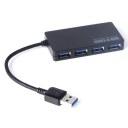 5Gbps Hi-Speed 4 Port 3.0 USB Hub For PC Notebook computer Splitter Adapter