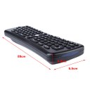 Wireless 2.4GHz Mini Fly Air Mouse Gyro Sense Keyboard For PC Black