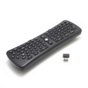 Wireless 2.4GHz Mini Fly Air Mouse Gyro Sense Keyboard For PC Black