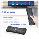 Wireless 2.4GHz Mini Fly Air Mouse Gyro Sense Keyboard For PC Black