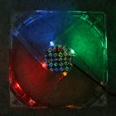 PC 12V 4Pin 12cm 120mm Transparent Color LED Case System Cooling Fan