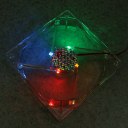 PC 12V 4Pin 12cm 120mm Transparent Color LED Case System Cooling Fan