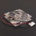 PC 12V 4Pin 12cm 120mm Transparent Color LED Case System Cooling Fan