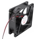 DC 12V 0.18A 80mmx25mm 8025 4-Wire Computer Case Cooling Fan Cooler Black