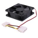 DC 12V 0.18A 80mmx25mm 8025 4-Wire Computer Case Cooling Fan Cooler Black