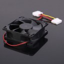 DC 12V 0.18A 80mmx25mm 8025 4-Wire Computer Case Cooling Fan Cooler Black