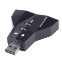 2015 Virtual 7.1 CH Channel USB 2.0 3D Audio Sound Card PC Laptop Mic Adapter 