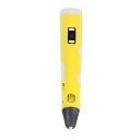 II Temperature Display 3D Printing Pen Yellow Blue ABS Material 3D Printing Pen