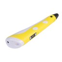 II Temperature Display 3D Printing Pen Yellow Blue ABS Material 3D Printing Pen