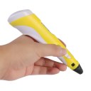 II Temperature Display 3D Printing Pen Yellow Blue ABS Material 3D Printing Pen