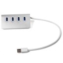 4 Ports Aluminum USB 3.0 Hub High-Speed For Apple Macbook Pro Mac PC Laptop