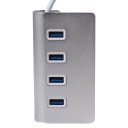 4 Ports Aluminum USB 3.0 Hub High-Speed For Apple Macbook Pro Mac PC Laptop