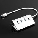 4 Ports Aluminum USB 3.0 Hub High-Speed For Apple Macbook Pro Mac PC Laptop