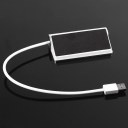 4 Ports Aluminum USB 3.0 Hub High-Speed For Apple Macbook Pro Mac PC Laptop