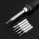 60W Adjustable Temperature Welding Solder Soldering Iron Electric Tool 5 Tips