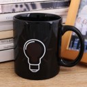 Magic Bulb Discoloration Ceramic Coffee Mug Heat Sensitiv